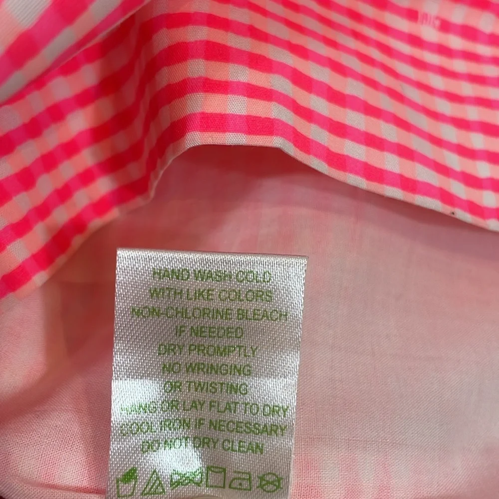 Lilly Pulitzer Strapless Dress Size 0 Bright Pink EUC